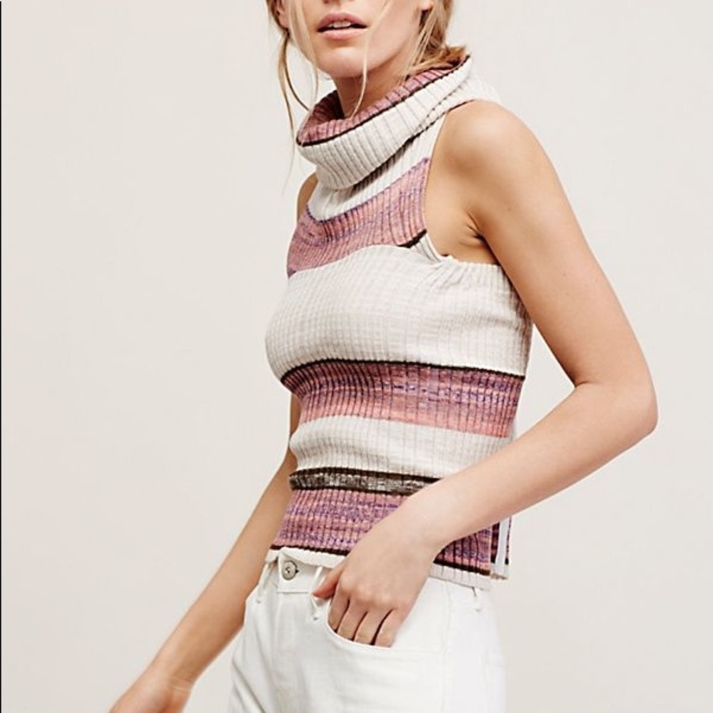 NWT Free People Carly Rib Sweater Tank
